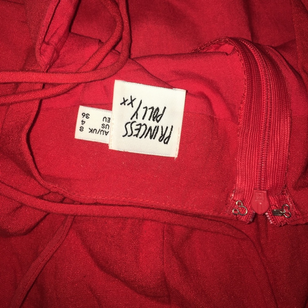 red princess polly dress